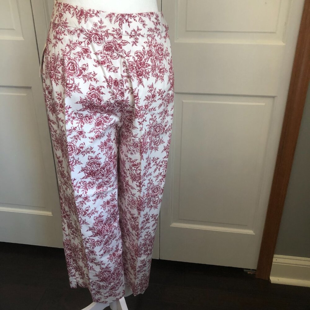 NWT Field Manor Modern Classics Size 14 Wide Leg Casual Crop Pant, Work, Leisure - Picture 3 of 9